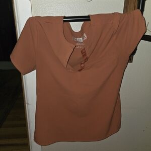 WonderWink Women's Short Sleeve Top - Terracotta